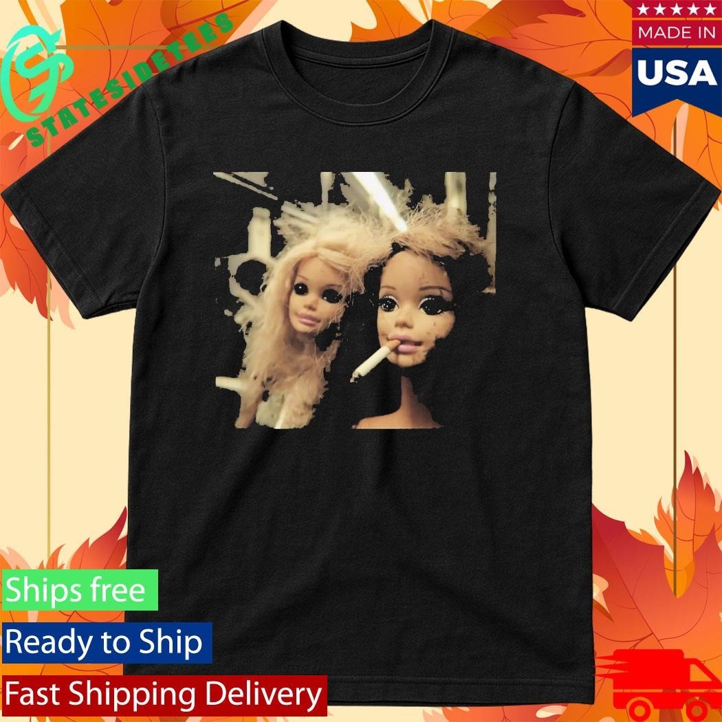 Funny Distressed Doll Smoking Shirt