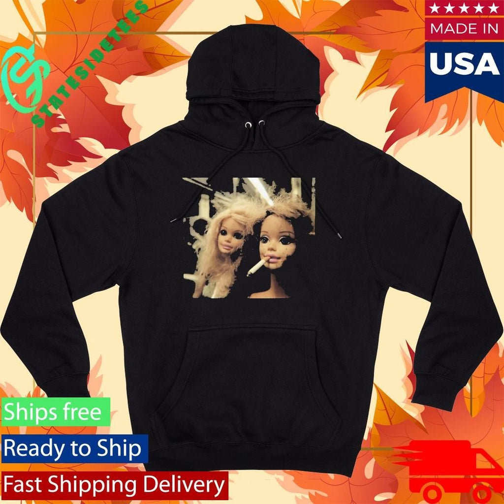 Funny Distressed Doll Smoking Shirt