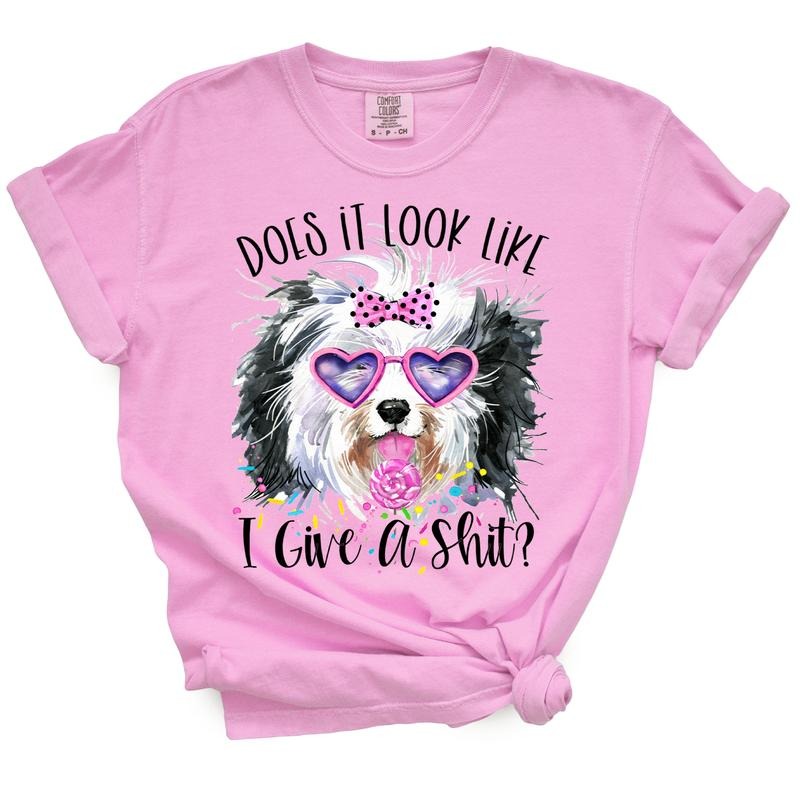 Funny Does It Look Like I Give A Shit Dog TShirt Hoodie, Sweatshirt | DripVista.com