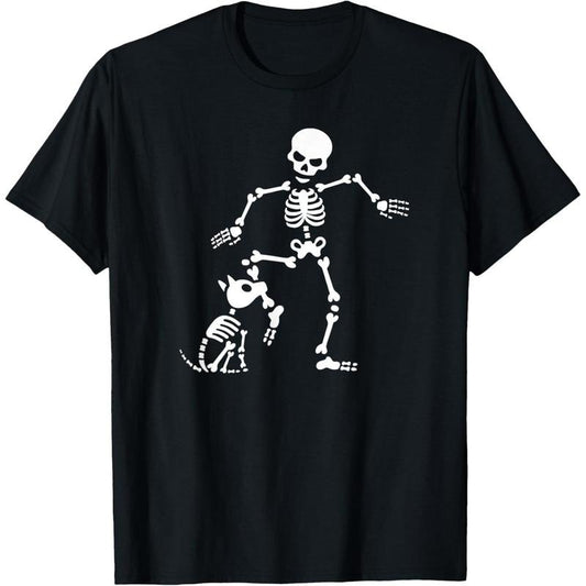 Funny Dog like bones, bone skeleton Halloween T-Shirt skull T-Shirt made in usa