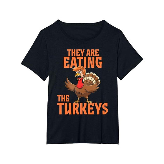 Funny Donald Trump Turkey Print T-Shirt - Cotton, Casual Fit, Machine Washable - Perfect for Thanksgiving & All Seasons made in usastyle{n002}2