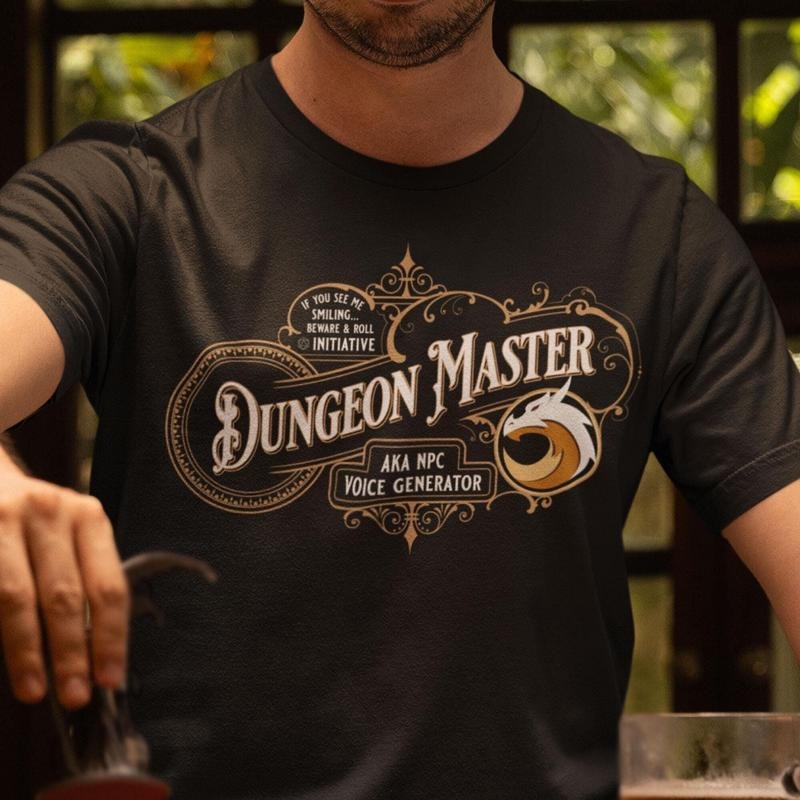 Funny Dungeon Master Shirt For D&D Fans , Unisex Dm Tee For Game Nights, Rpg Gifts, And Epic Tabletop Adventures