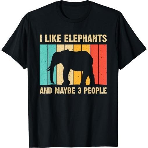 Funny Elephant Design Men Elephant Lover T-Shirt Made in USA Hoodie, Sweatshirt | DripVista.com
