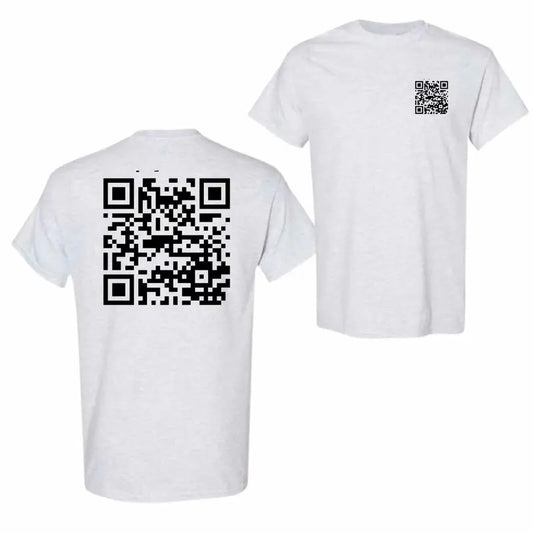 Funny FU QR Code Menswear T-Shirt - Unisex Pullover Tee, Casual Cotton Fit, Perfect for Men and Women with a Bold Humorous Design