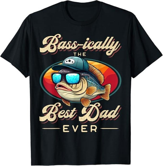 Funny Fishing Shirts, Dad Fisherman Birthday Graphic T-Shirt Cotton Fashion Casual Classic