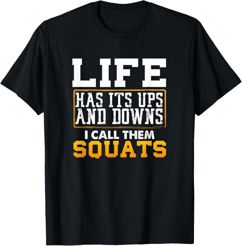 Funny Fitness Gym Workout Weights Squat Men Women Gift T-Shirt Hoodie, Sweatshirt | DripVista.com