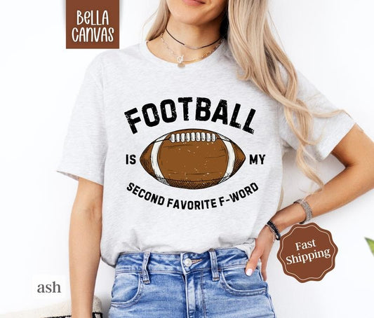 Funny Football Shirt Bella Canvas, Women's Football Tee, Fall Graphic Tshirt