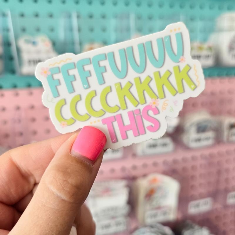 Funny Fuck This Shit Sticker T-Shirts, Hoodie, Sweatshirt | DripVista.com