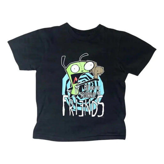Funny GIR Baby Tee, Gothic Emo Girl, Scene Clothing 2000s, Casual Cotton Short Sleeve, Y2k Top Women Streetwear