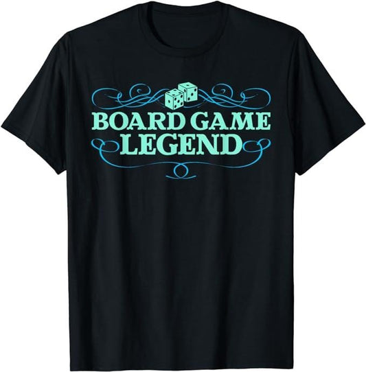 Funny Gamer Shirts, Special Gifts For Gamers, Game Night Adults Funny Board Game Legend T-Shirt Menswear Top Casual Classic