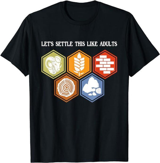 Funny Gamer Shirts, Special Gifts For Gamers, Let's Settle This Like Adults - Tabletop Game Board Gaming T-Shirt Menswear Casual Classic