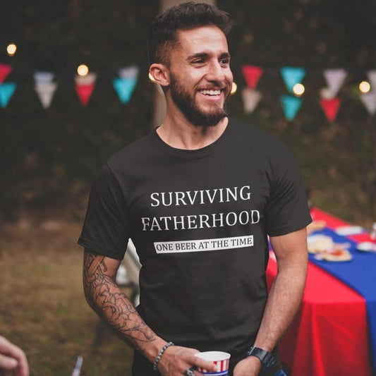 Funny Gifts For Dad, Fathers Day Gift For Father T Shirt, Gifts For Dad, Humor Shirts For Men, Best Dad Gifts, Surviving Fatherhood Shirt