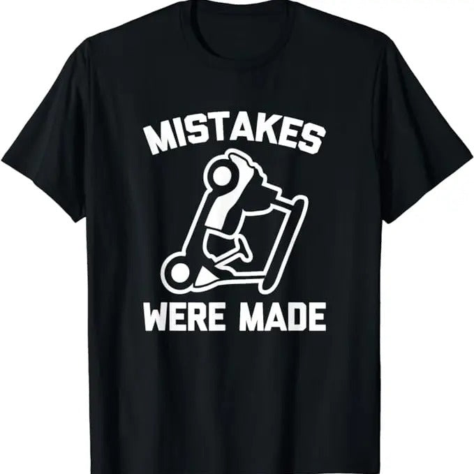 Funny Golf T-Shirt, Gift For Golfer, Mistakes Were Made (Golf Cart) Funny Golfing T-Shirt Menswear Top Underwear