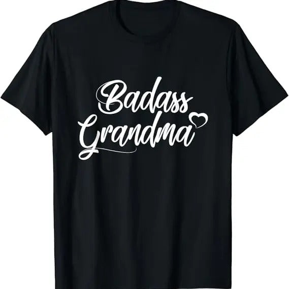 Funny Grandma Shirt, Gift For Grandmother, Badass Grandma T-Shirt Casual Cotton Top Hoodie, Sweatshirt | DripVista.com