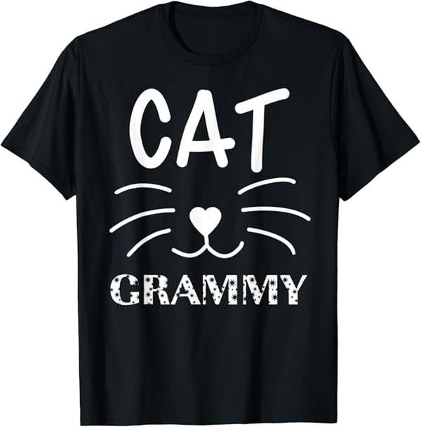 Funny Grandma Shirt, Gift For Grandmother, Cat Grammy T-Shirt Casual Cotton Top Hoodie, Sweatshirt | DripVista.com