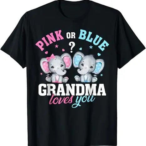 Funny Grandma Shirt, Gift For Grandmother, Funny Grandma Elephant T-Shirt Casual Cotton Top