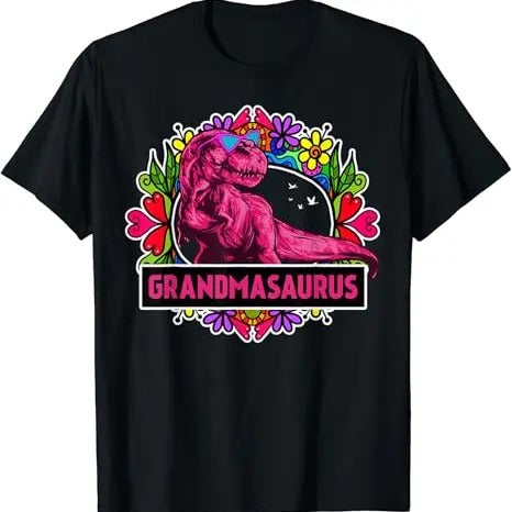Funny Grandma Shirt, Gift For Grandmother, Funny Grandma Saurus T-Shirt Casual Cotton Top Hoodie, Sweatshirt | DripVista.com