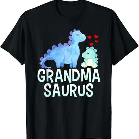 Funny Grandma Shirt, Gift For Grandmother, Grandmasaurus T-Shirt Casual Cotton Top Hoodie, Sweatshirt | DripVista.com