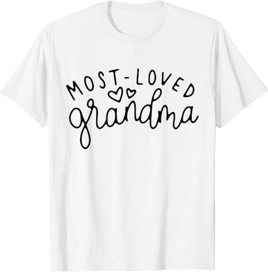 Funny Grandma Shirt, Gift For Grandmother, World's Best Grandma T-Shirt Casual Cotton Top