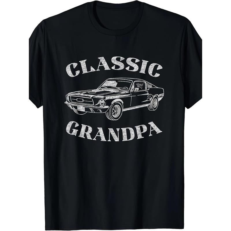 Funny Grandpa Classic Car Graphic T-Shirt Made in USA Hoodie, Sweatshirt | DripVista.com