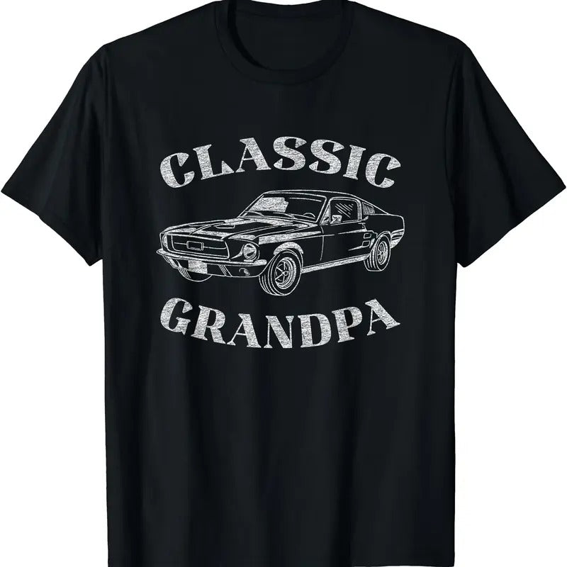 Funny Grandpa Classic Car Graphic T-Shirt Hoodie, Sweatshirt | DripVista.com