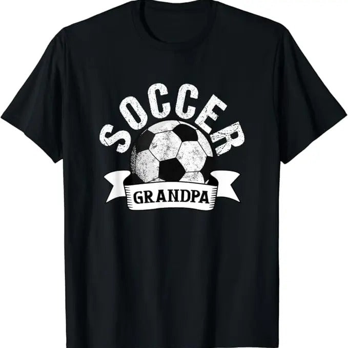 Funny Grandpa Shirt, Gift For Grandfather, Funny Grandfather Soccer T-Shirt Menswear Casual Cotton Top Hoodie, Sweatshirt