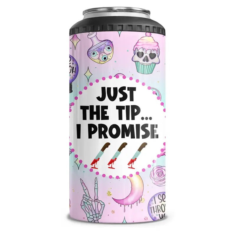 Funny Halloween 4-in-1 Can Cooler Tumbler Combo Drinkware T-Shirts, Hoodie, Sweatshirt | DripVista.com