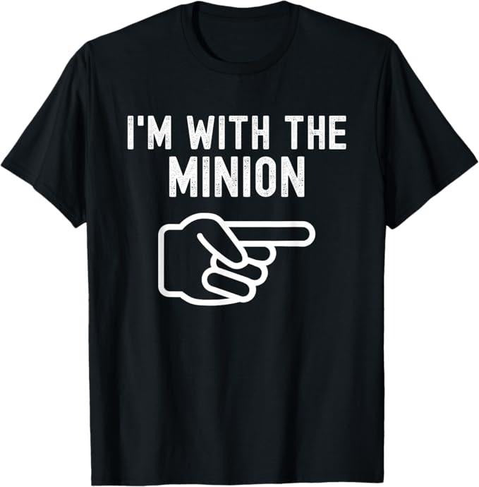 Funny Halloween Shirts For Men, I'm With the Minion Funny Couples Matching Halloween Costume T-Shirt Menswear - Available from size S to 5XL