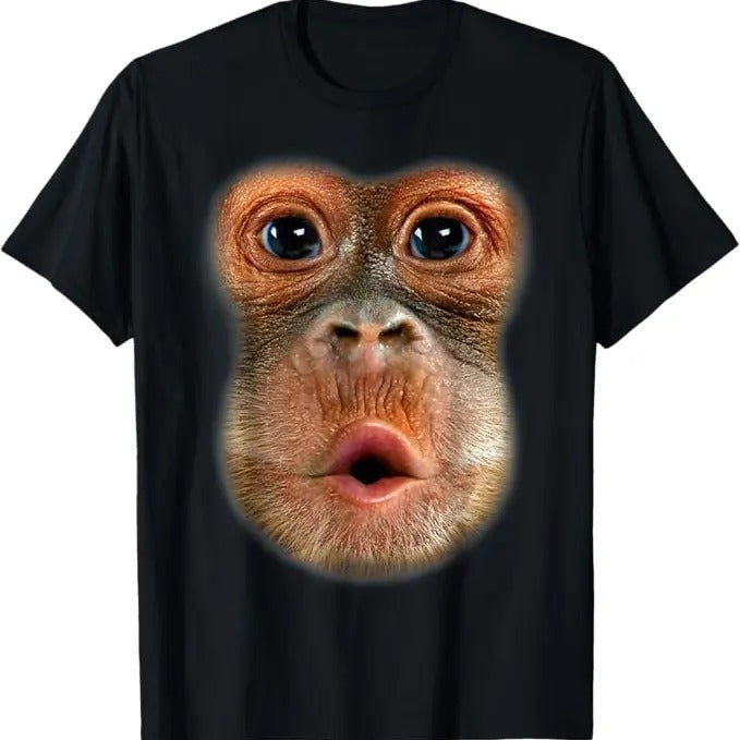Funny Halloween Shirts For Men, Monkey Face Breath Funny Men Womens Halloween Costume T-Shirt Menswear
