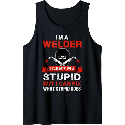 Funny Im A Welder Gift Welding Wedding Supplies for Men Dad Tank Top