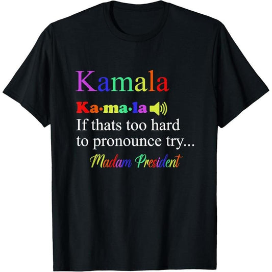 Funny Kamala Harris 2024 Madam President Harris T-Shirt made in usa