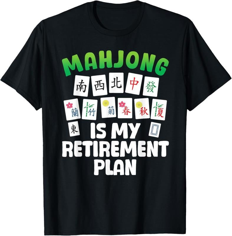 Funny Mahjong Art For Men Women Retirement Mahjong Player T-Shirt Hoodie, Sweatshirt | DripVista.com