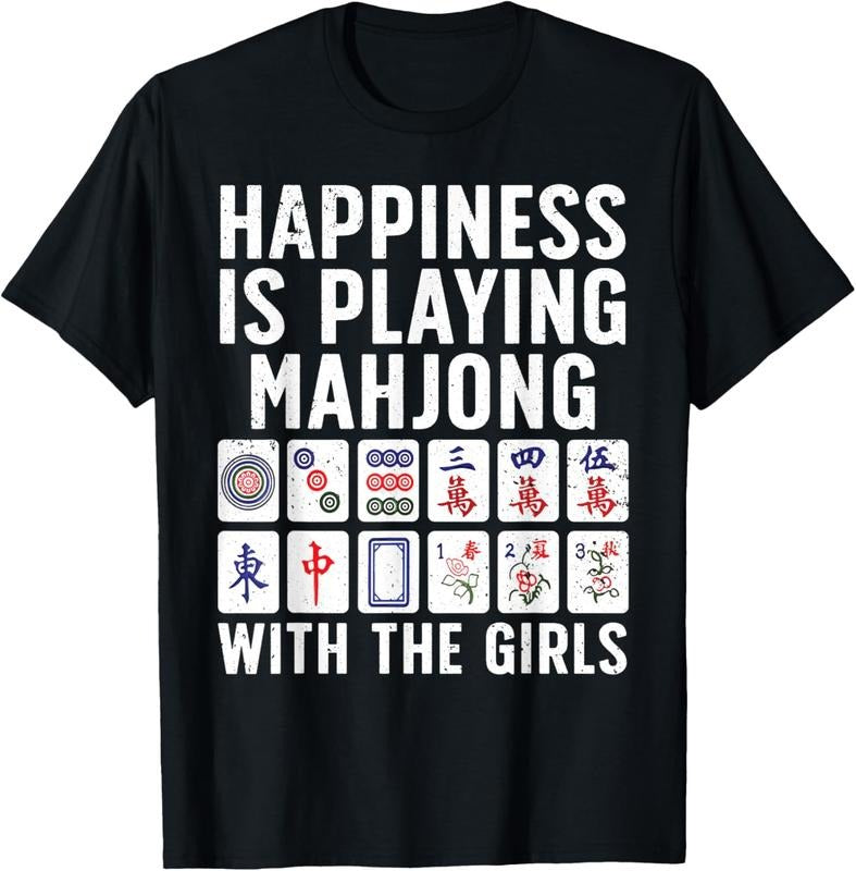 Funny Mahjong For Women Girls Tile Game Mah Jongg Lovers T-Shirt Hoodie, Sweatshirt | DripVista.com