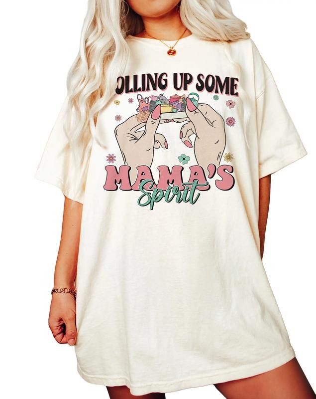 Funny Mama Shirt, Mama Gift Shirt, Funny Mom Shirt, Floral Mom Shirt Gift, Unisex T-Shirt, Gifts For Mother Mama From...