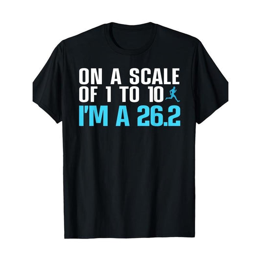 Funny Marathon Finisher 26.2 Graphic Tee for Men & Women - 100% Cotton, Casual Round Neck Short Sleeve Shirt, Machine Washable Made in USA
