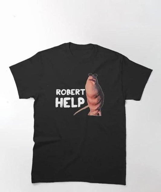 Funny Marcus The Worm VRchat 2 Classic T-Shirt, Robert Help Shirt, Funny Meme Gift for Fans, Womenswear Tops