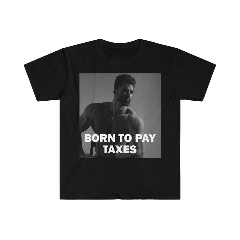 Funny Meme Shirt, Born To Pay Taxes Tee, Gift Unisex T-Shirt Hoodie, Sweatshirt | DripVista.com