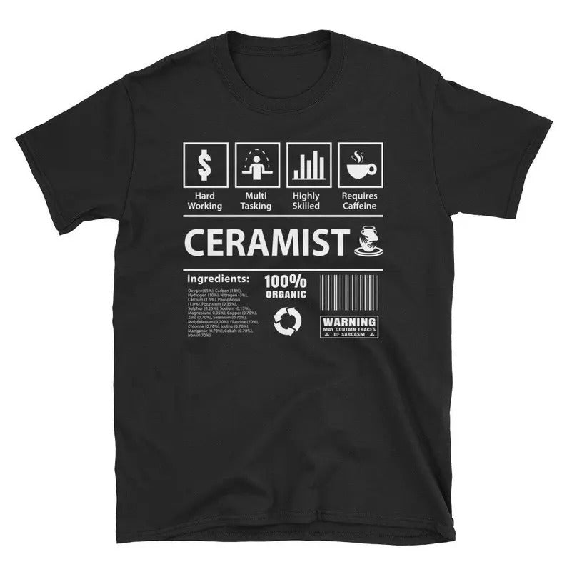 Funny Meme Shirt, Ceramist Cute Coffee Lover Tee, Gift Unisex T-Shirt Hoodie, Sweatshirt | DripVista.com