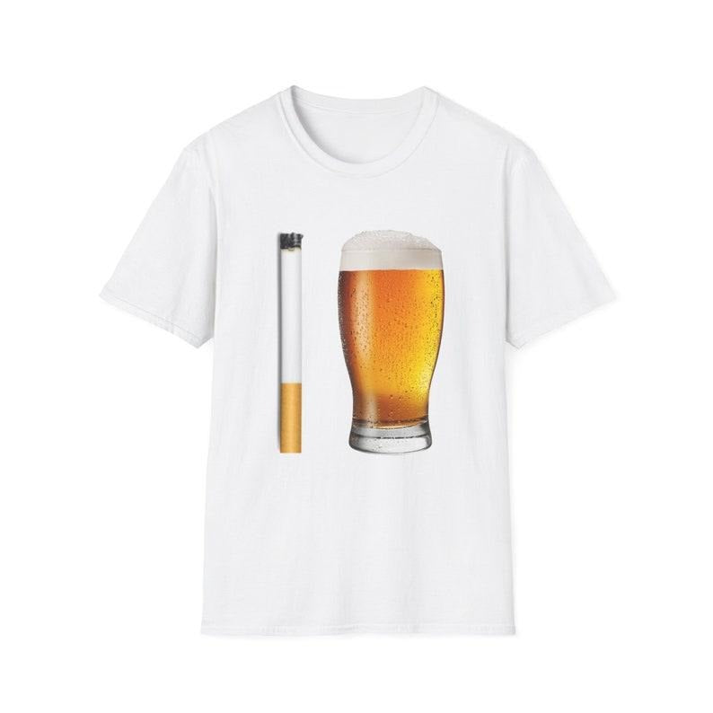 Funny Meme Shirt, Cigarette and Beer Breakfast Combo Joke Tee, Gift Unisex T-Shirt Hoodie, Sweatshirt | DripVista.com