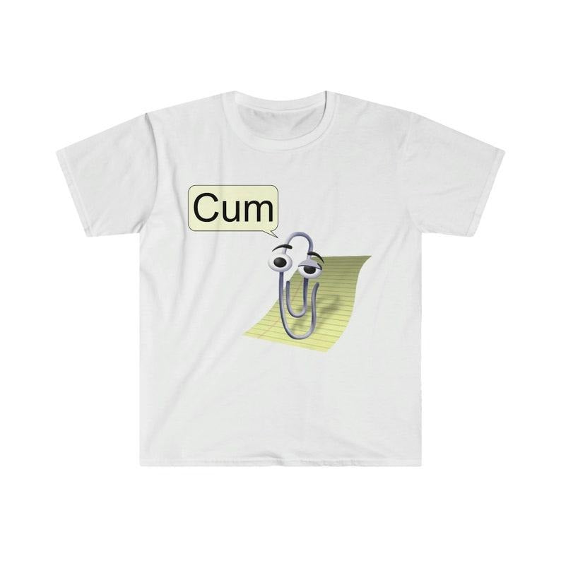 Funny Meme Shirt, Clippy "Cu*" Tee, Gift Unisex T-Shirt Hoodie, Sweatshirt | DripVista.com