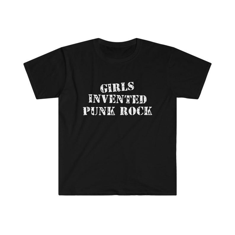 Funny Meme Shirt, GIRLS INVENTED PUNK Rock Tee, Gift Unisex T-Shirt Hoodie, Sweatshirt | DripVista.com