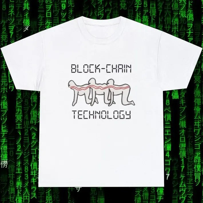 Funny Meme Shirt, Human Centipede block-chain technology Tee, Gift Unisex T-Shirt Hoodie, Sweatshirt | DripVista.com