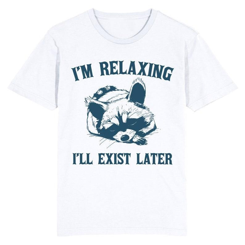 Funny Meme Shirt, Im Relaxing, Ill exist later Tee, Gift Unisex T-Shirt Hoodie, Sweatshirt | DripVista.com