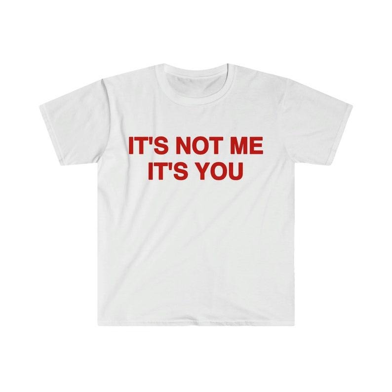 Funny Meme Shirt, It's Not Me It's You Tee, 2000's Gift Unisex T-Shirt Hoodie, Sweatshirt | DripVista.com