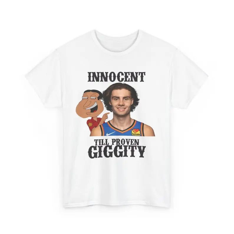 Funny Meme Shirt, Josh Giggity Giddey Tee, OKC Thunder Gift Unisex T-Shirt Hoodie, Sweatshirt | DripVista.com