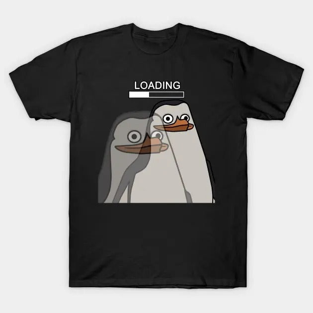 Funny Meme Shirt, Loading. Penguin. Tee, Gift Unisex T-Shirt Hoodie, Sweatshirt | DripVista.com