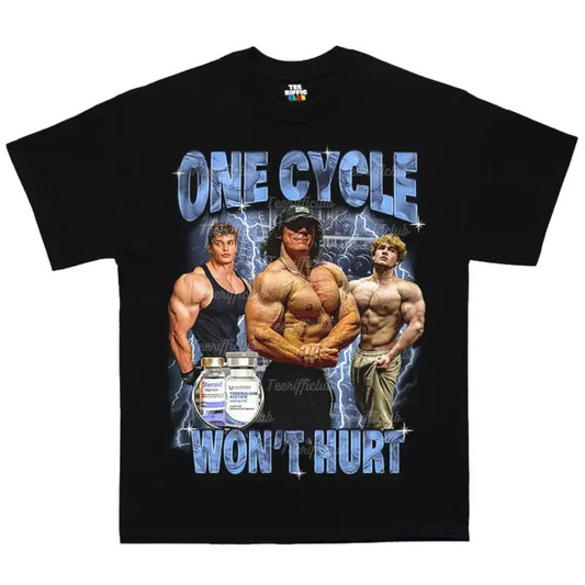 Funny Meme Shirt, One Cycle Wont Hurt Tee, Gym Gift Unisex T-Shirt