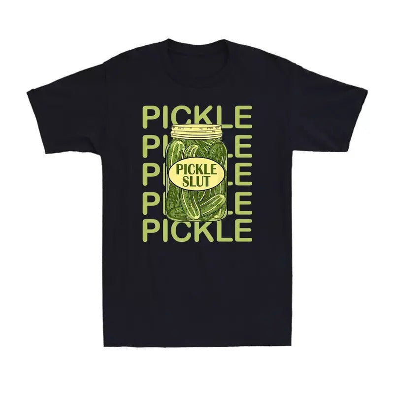 Funny Meme Shirt, Pickle Sl*t Who Loves Pickles Tee, Gift Unisex T-Shirt Hoodie, Sweatshirt | DripVista.com