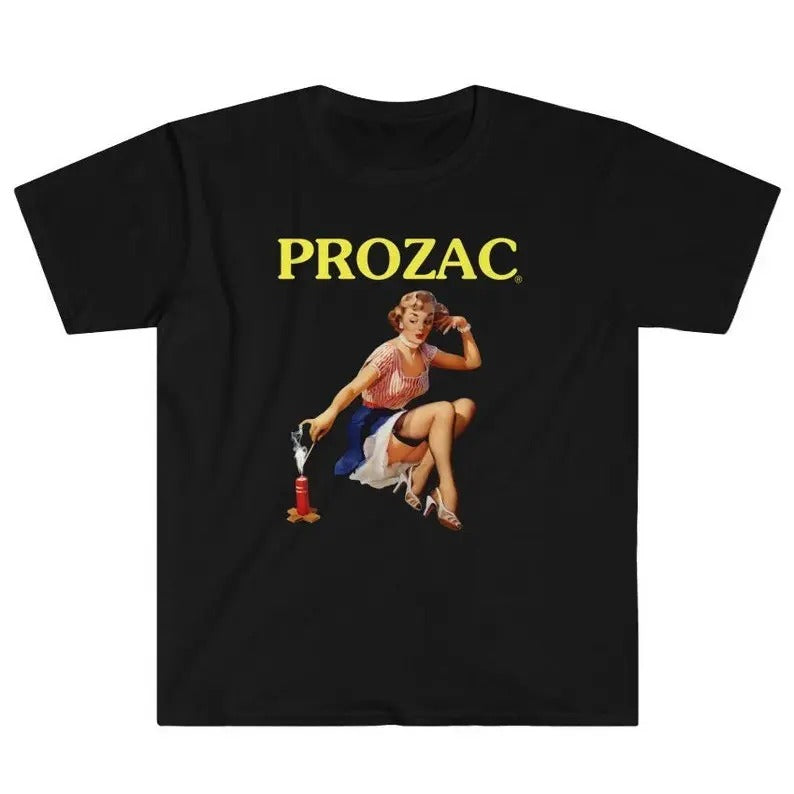 Funny Meme Shirt, Prozac Tee, Meds Pill Popper Sad Girls Club Gift Unisex T-Shirt Hoodie, Sweatshirt | DripVista.com