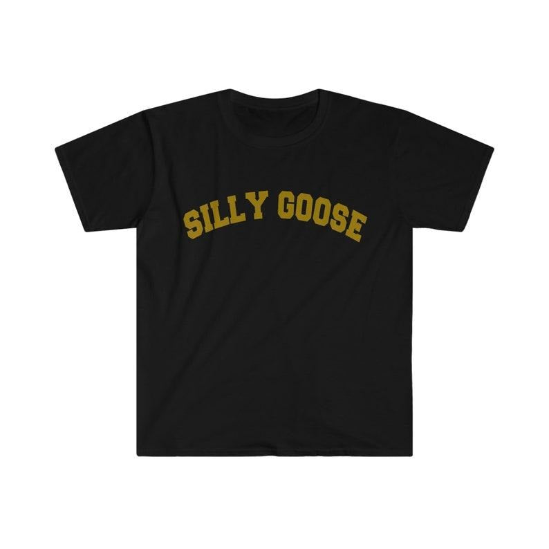 Funny Meme Shirt, Silly Goose Tee, Varsity Style Gift Unisex T-Shirt Hoodie, Sweatshirt | DripVista.com